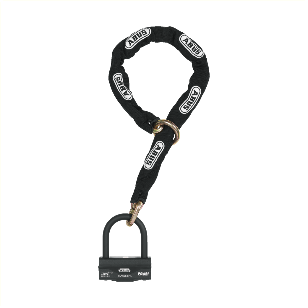 Abus Granit Power Xplus lock and chain combination 58/140HBIII100 12KS120 black ART****