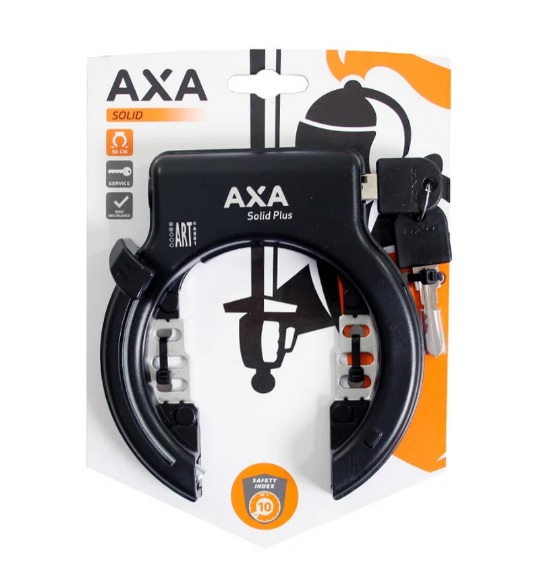Axa Solid+ frame lock Black ART**