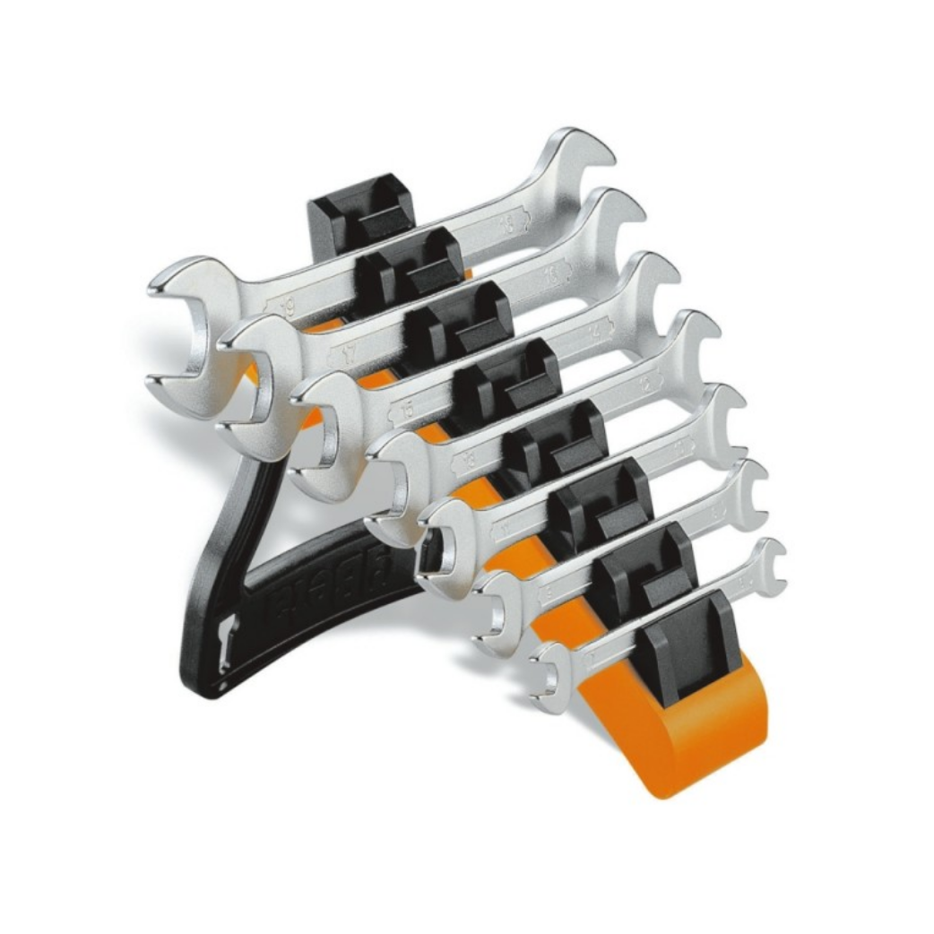 Beta 7-piece open-end wrench set Sizes 6 to 19 (incl. stand)