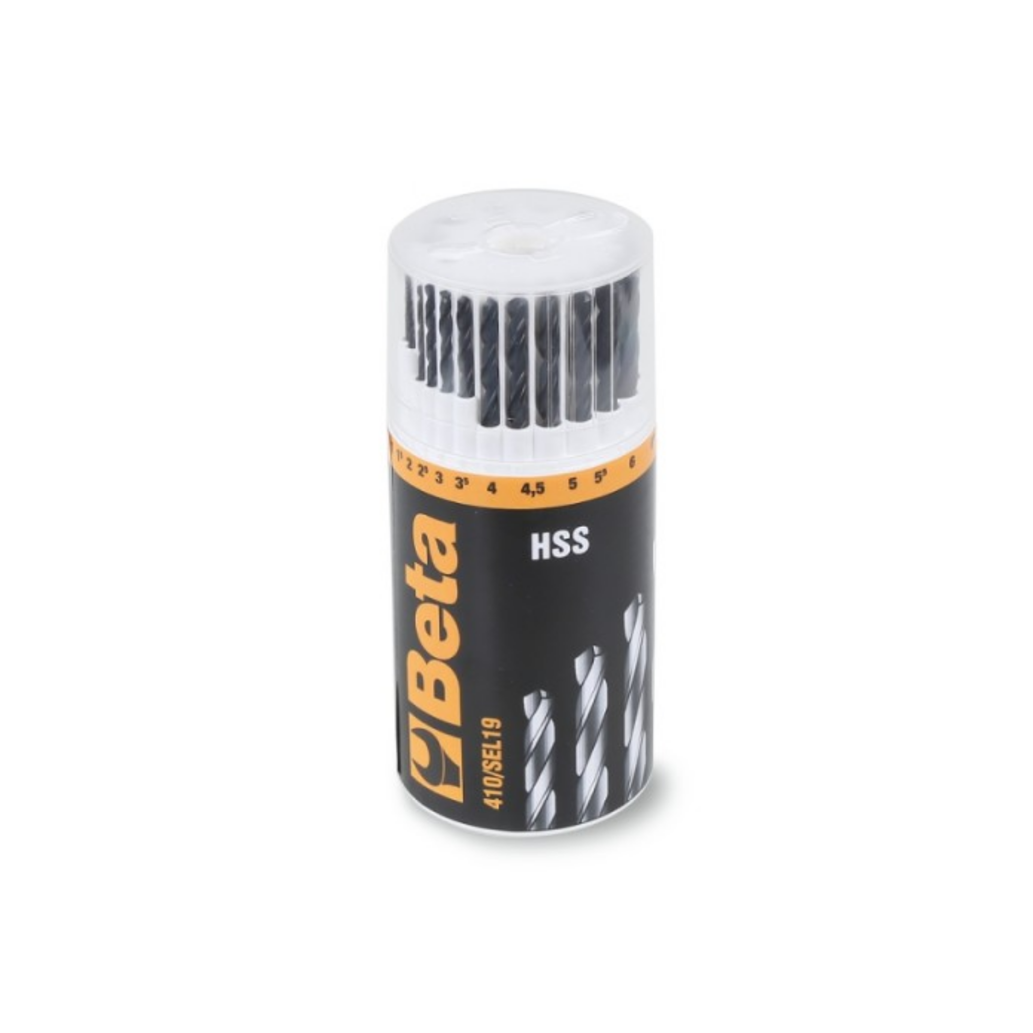 Beta 19-piece metal twist drill set in case
