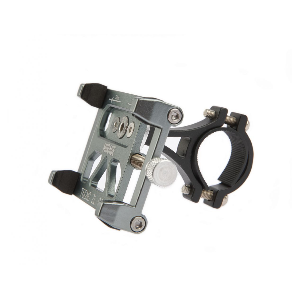 Mirage phone holder G20 alu T6 CNC, Gun metal