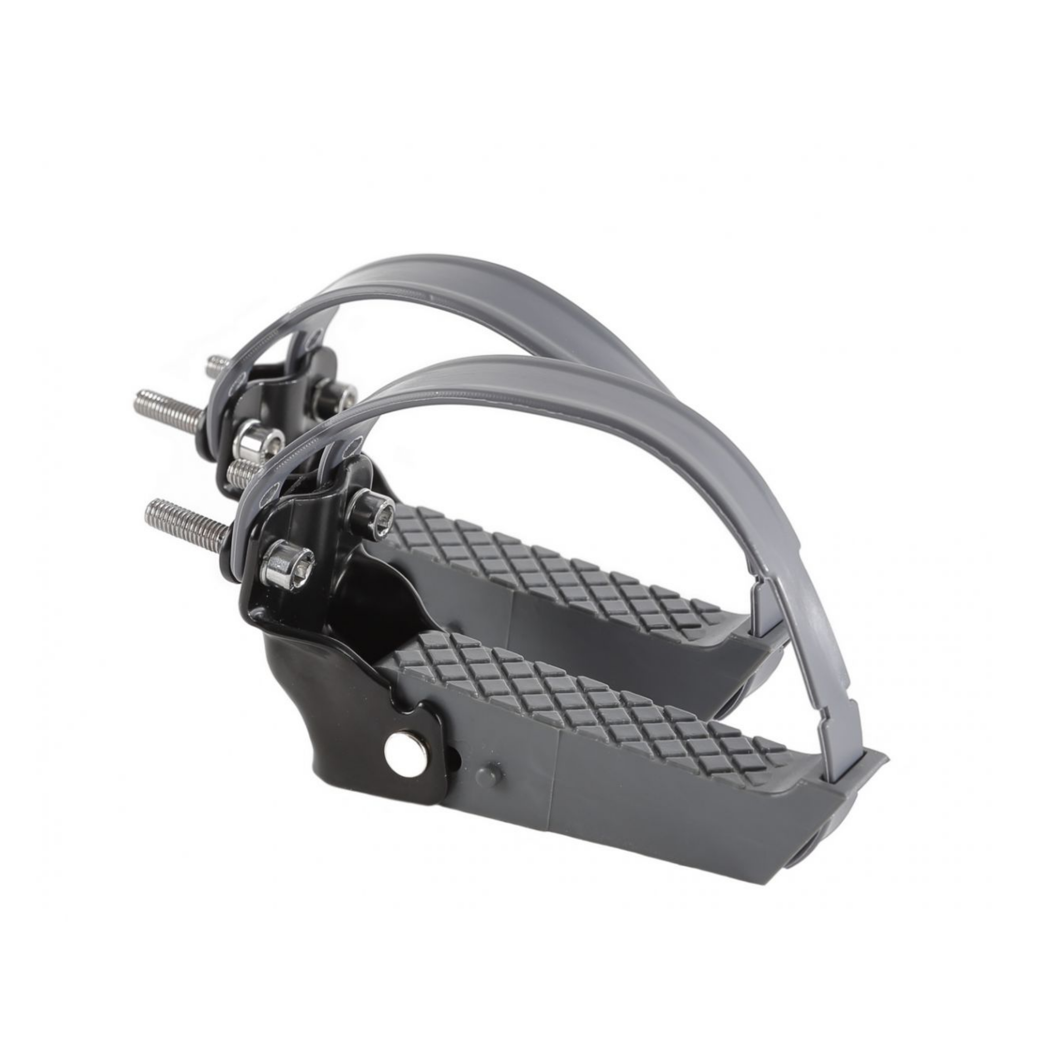 Mirage footpegs with rubber strap, rear fork