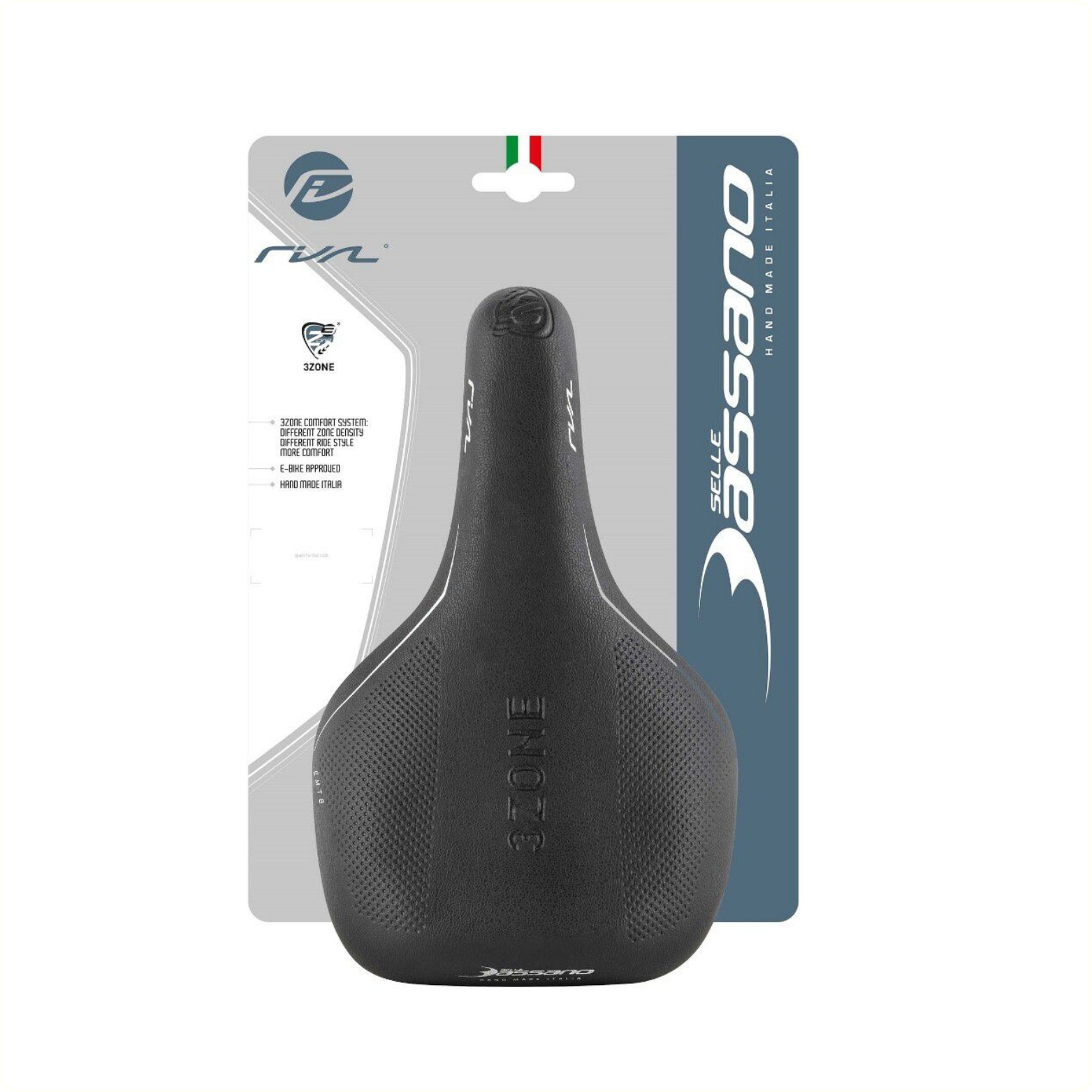 Selle Bassano Sattel, Rivale 3zone Sport, schwarz