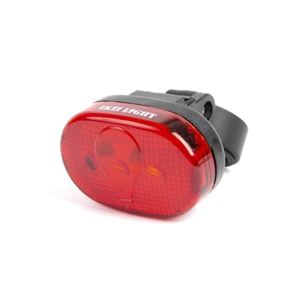 IkziLight rear light 3xLED oval red Battery