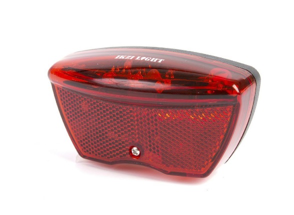 IkziLight carrier rear light 5 LED (auto on/off) with reflector Battery