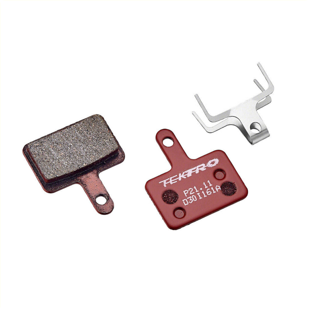 Disc brake pad for Tektro P21.11 2 piston, Ceramic resin compound per pair, 5mm thickness