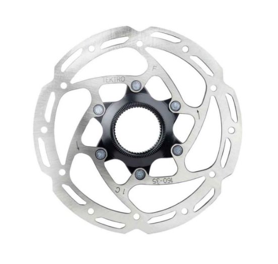Tektro disc brake rotor TR160-35 ø160mm, centerlock, silver