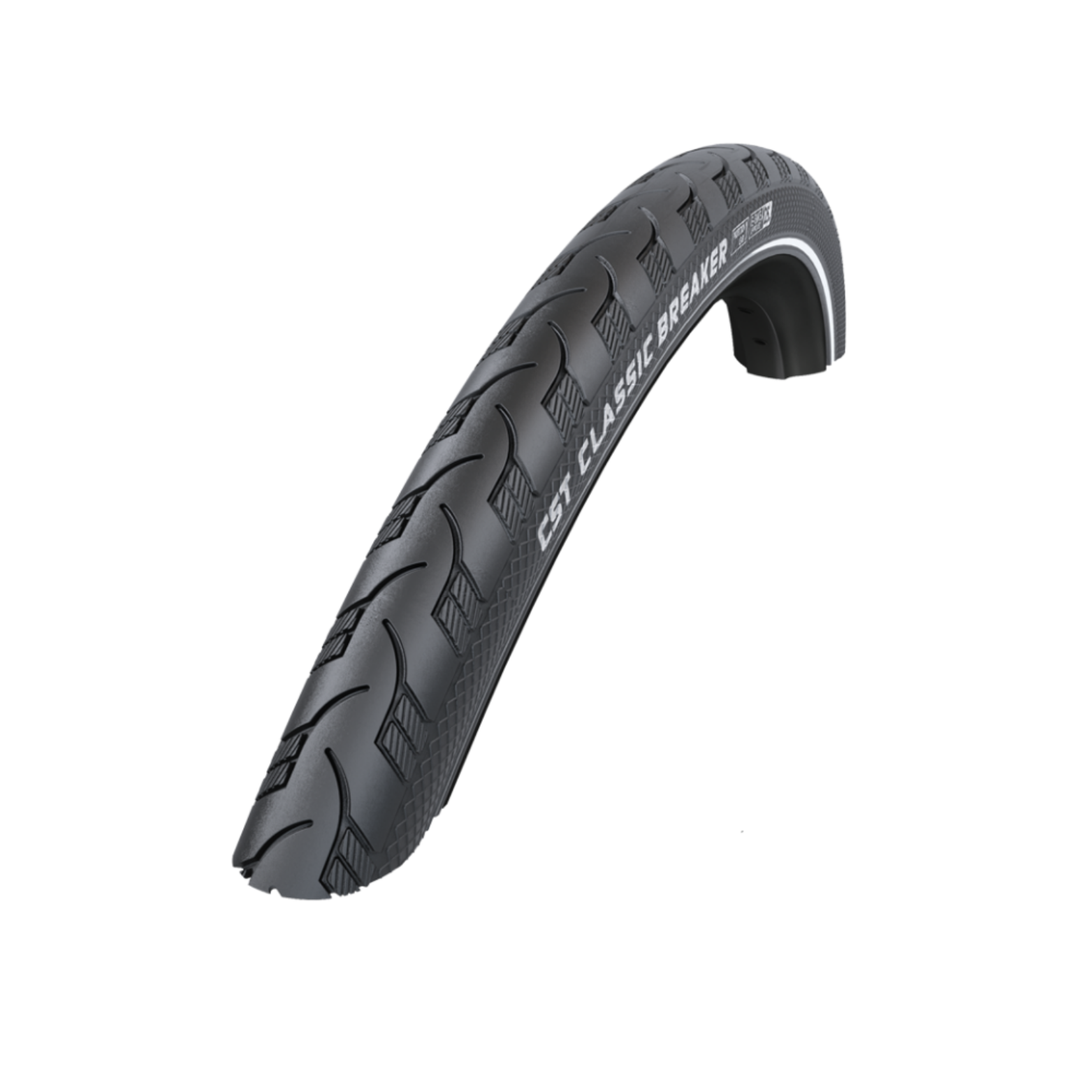 CST Breaker (1 mm anti-puncture) Black with side reflection. 28x1.50 ETRTO 40-622