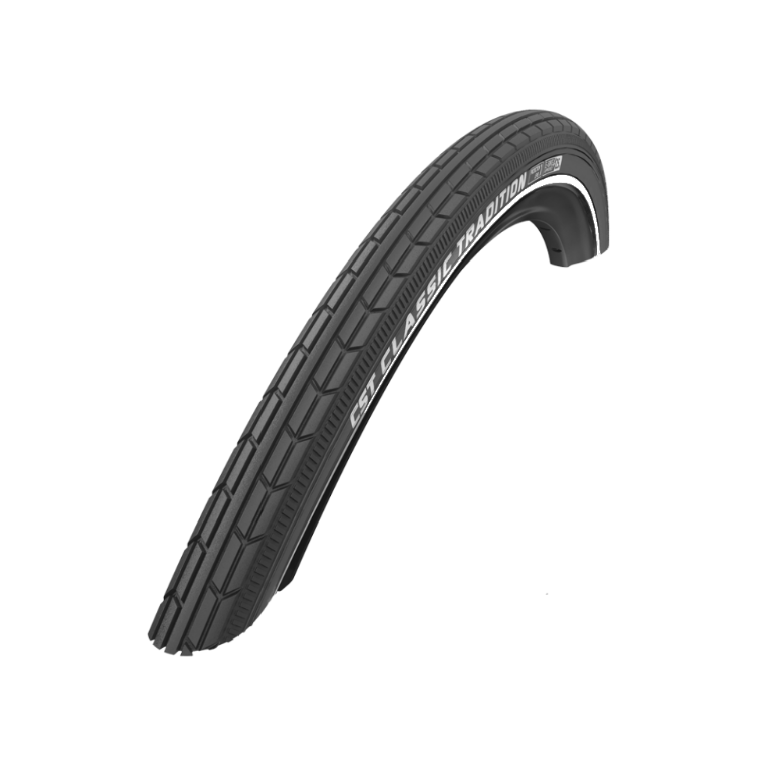 CST tire Black with white line (no reflection) 28x½, ETRTO 40-635