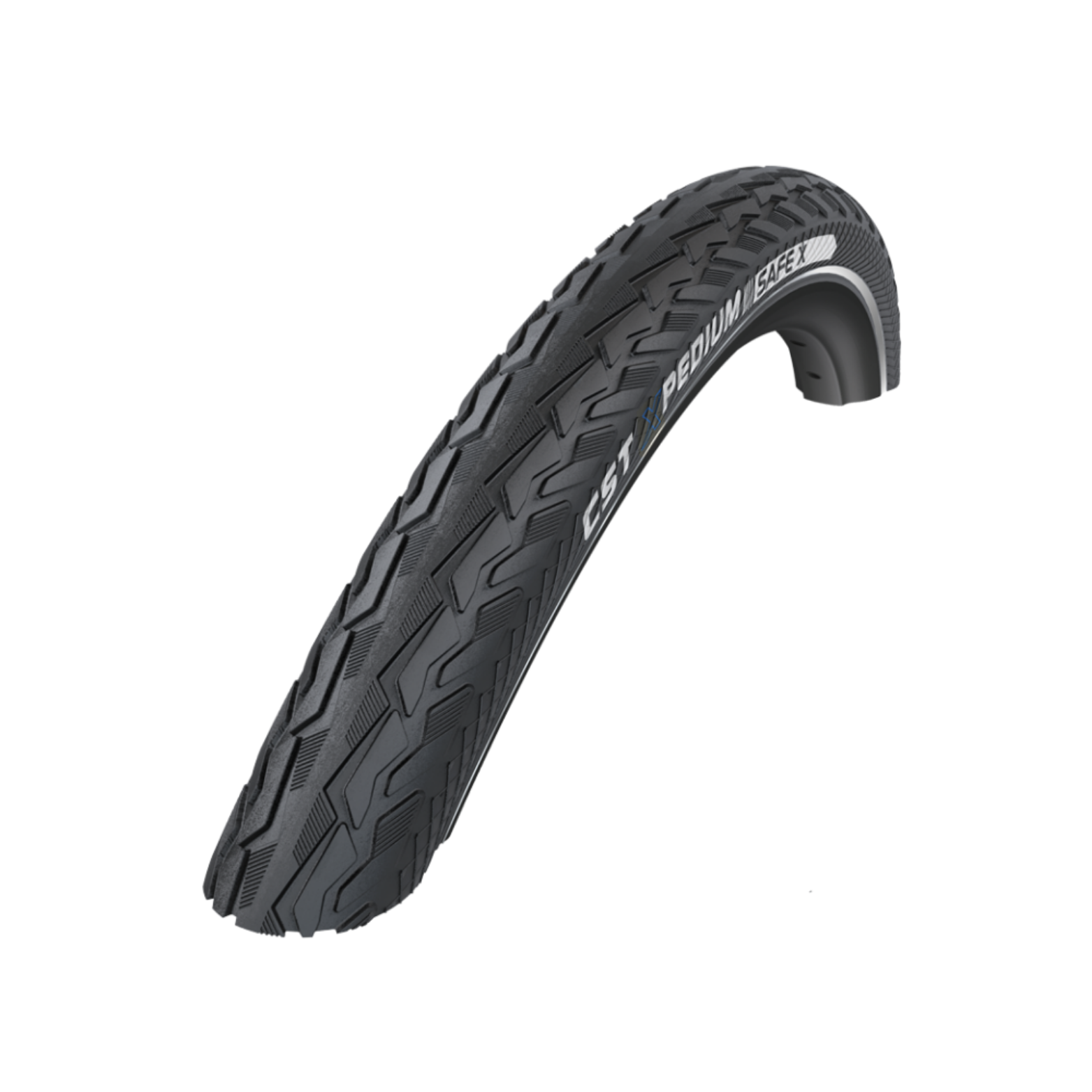 CST Xpedium Safe protection level 5 (3mm anti-puncture) black with reflection. 28x1.50, ETRTO 40-622