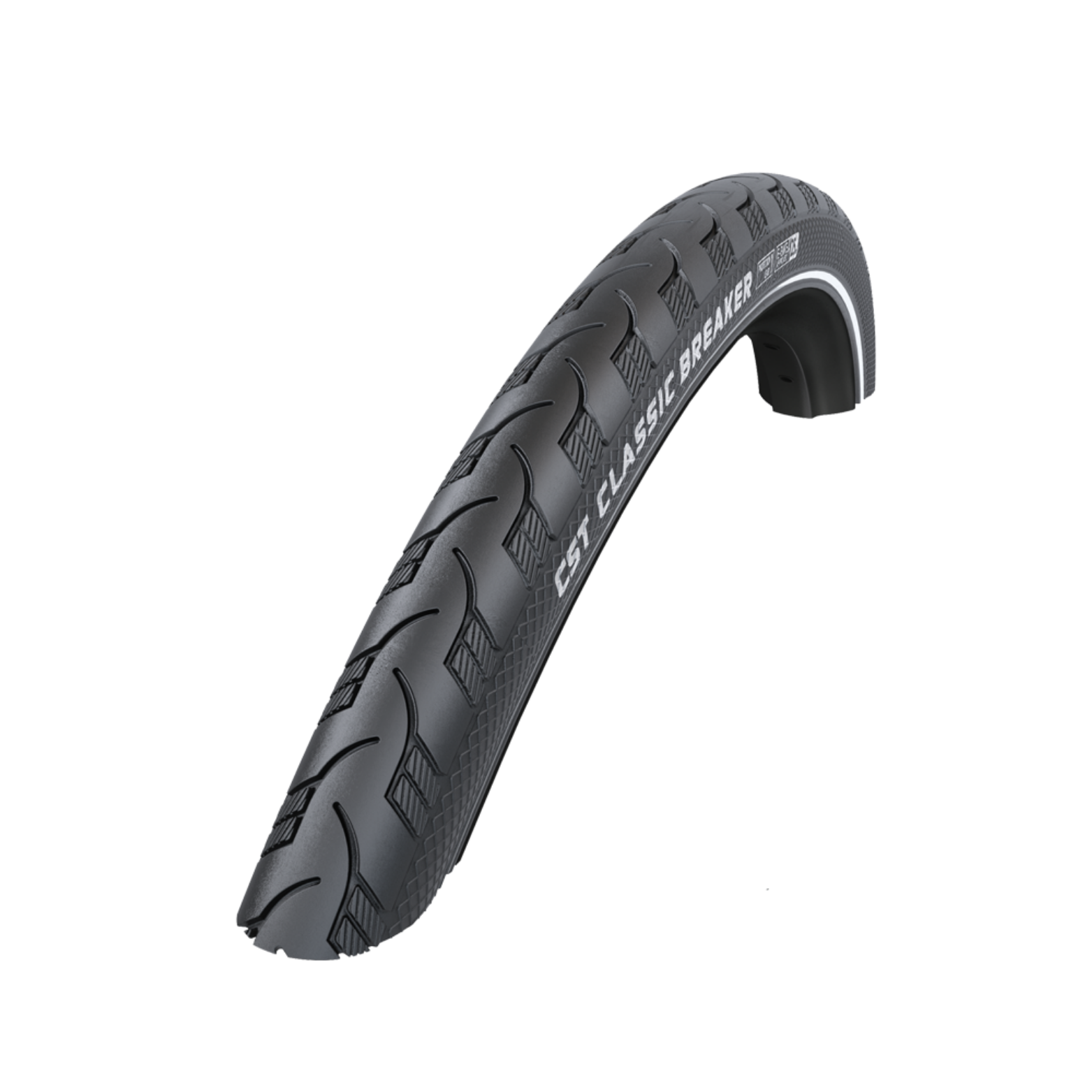 CST Classic Breaker (1mm anti-puncture) black with reflection. 26x1 3/8, ETRTO 37-590