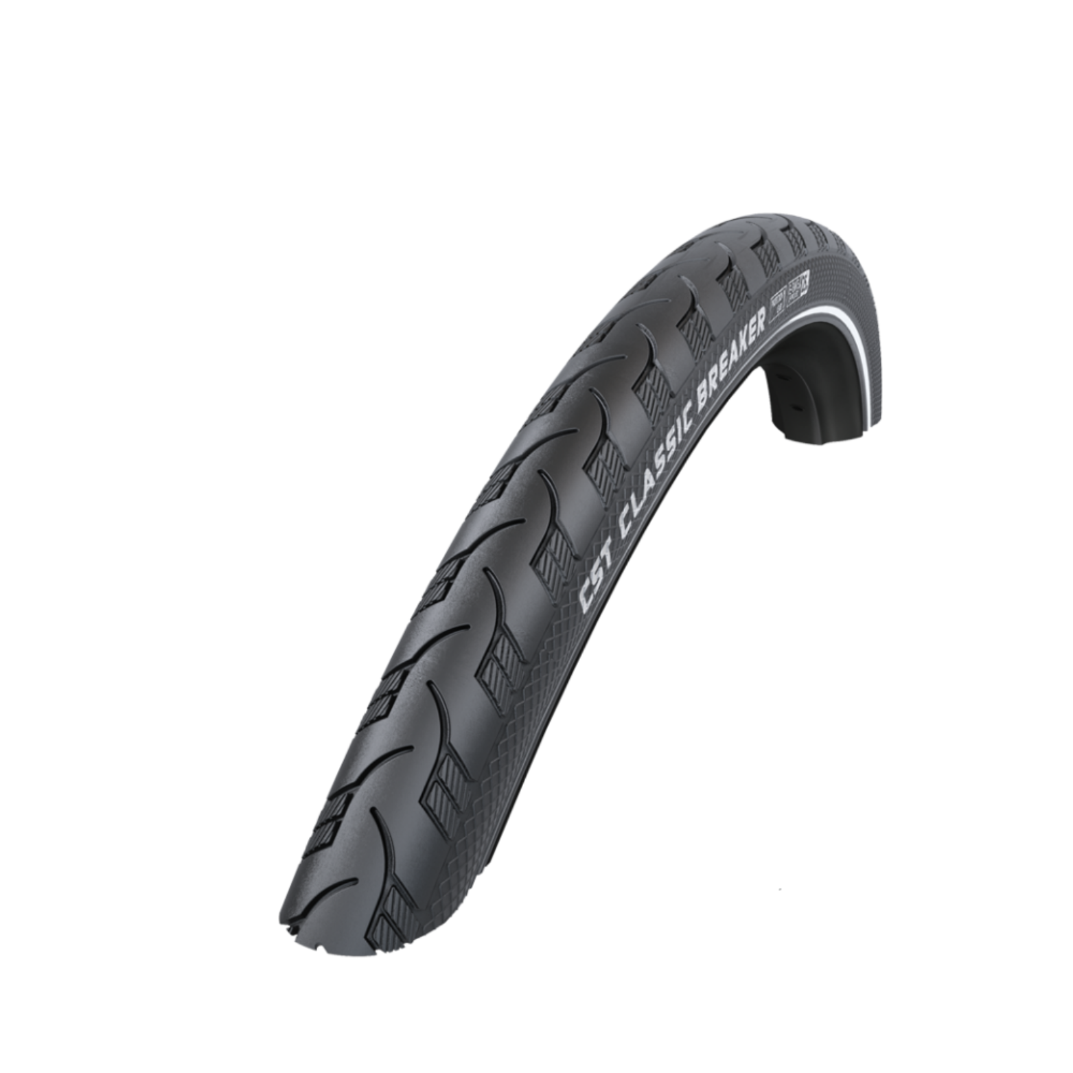 CST Breaker (1mm anti-puncture) black with reflection. 28x1 1/4, ETRTO 32-622