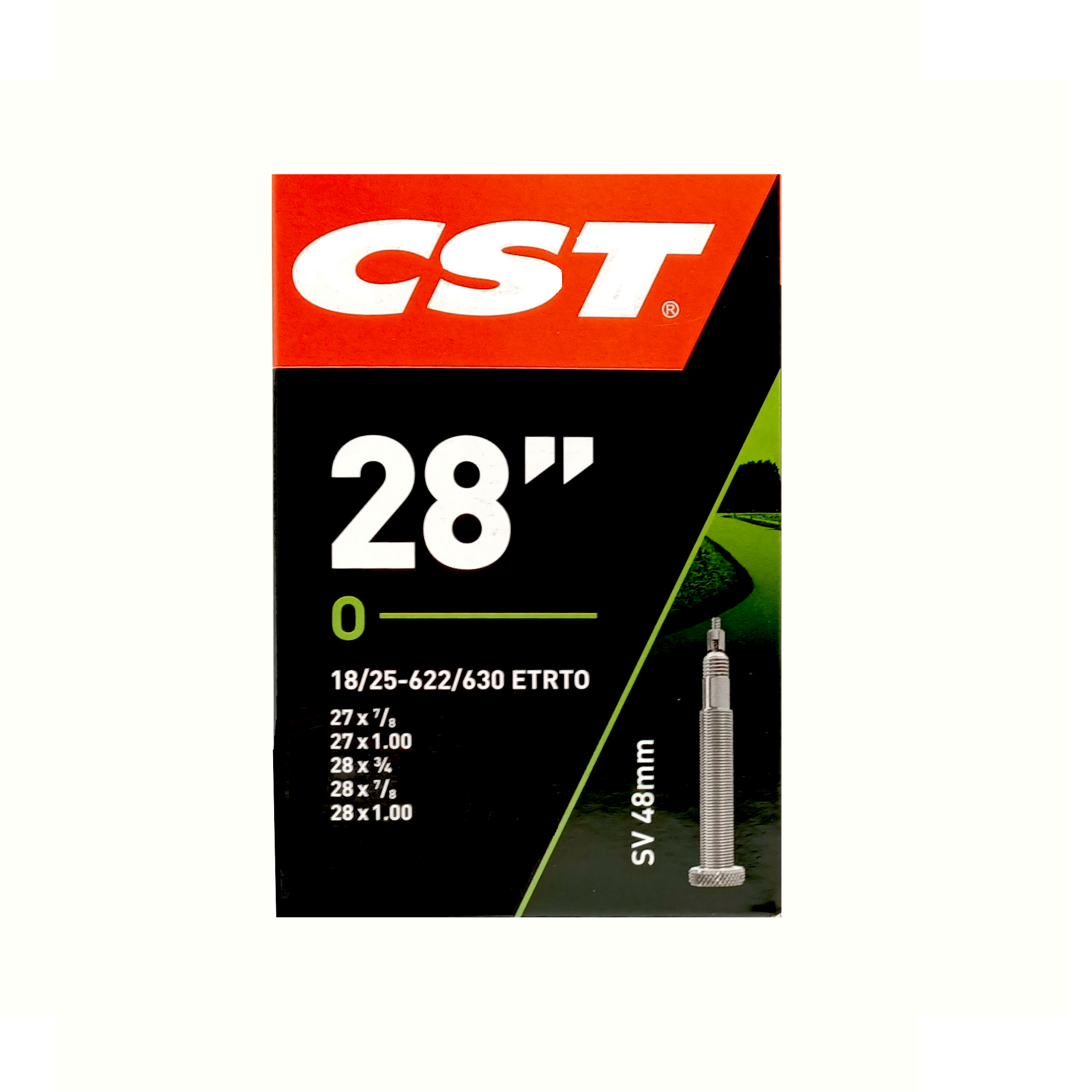 CST Inner Tube 28x3/4-1 ETRTO 18/25-622/630, Valve French 48mm