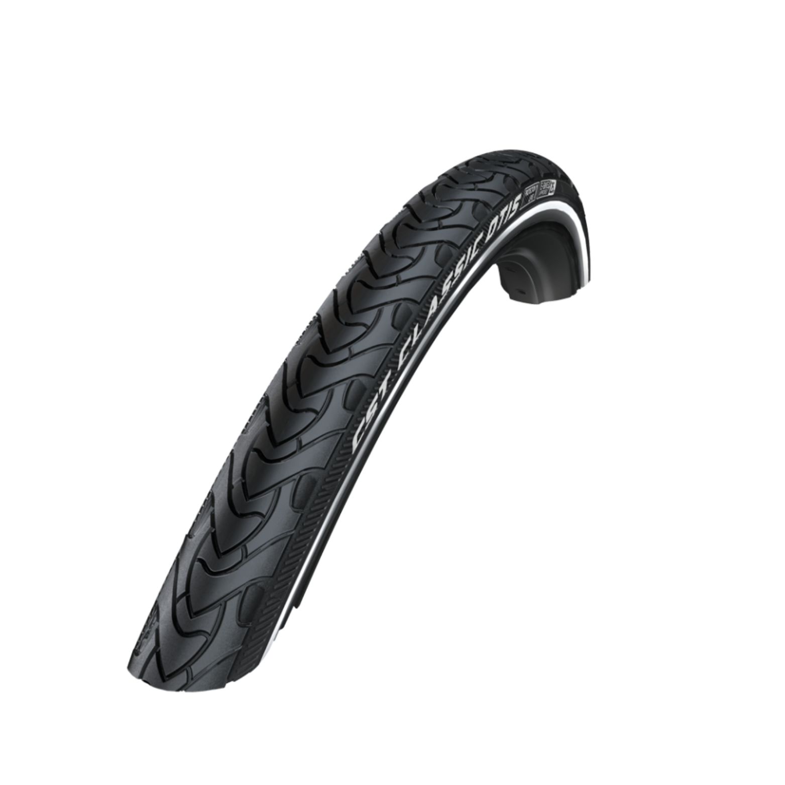 CST Classic Otis (3mm anti-puncture) black with reflection. 28x1.75, ETRTO 47-622
