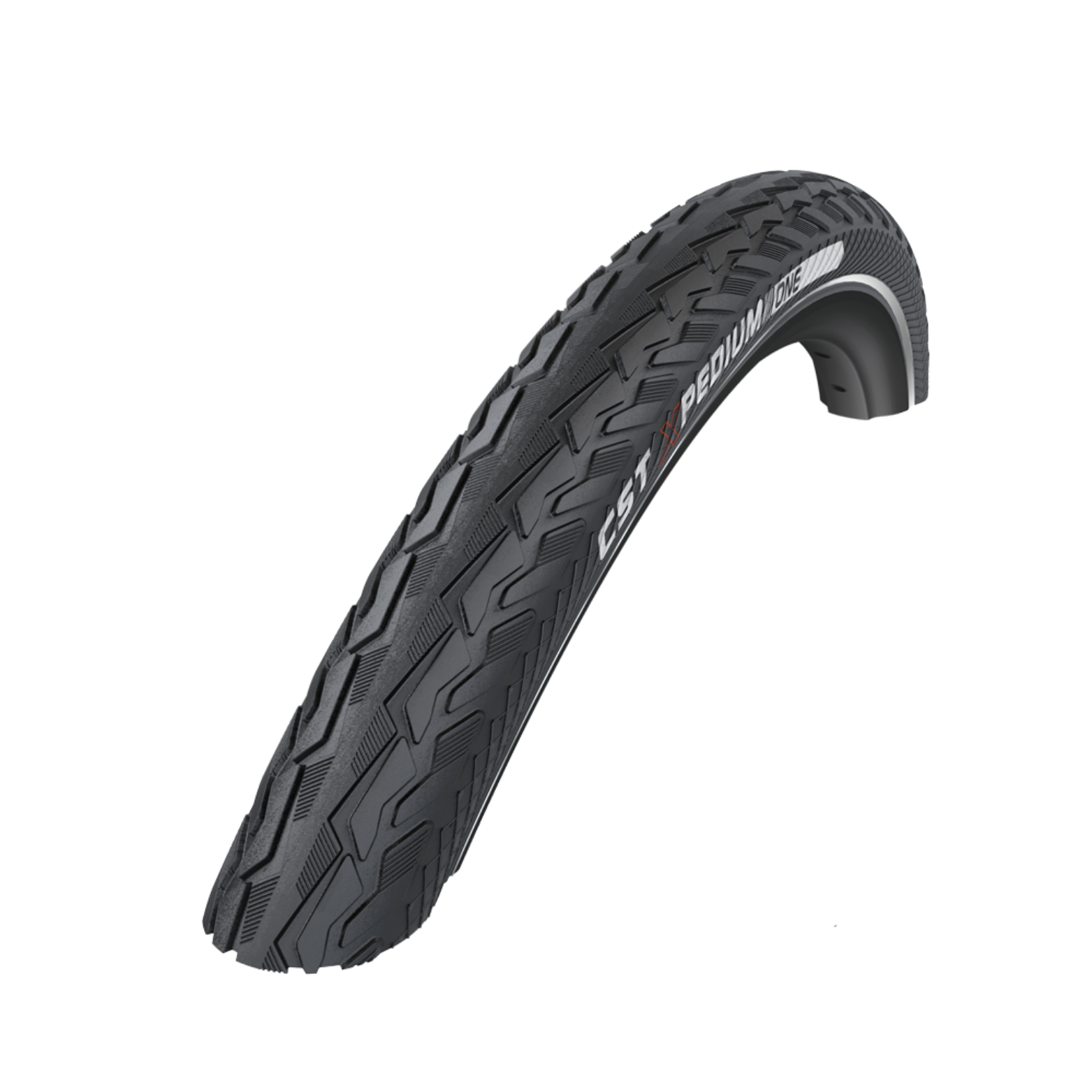 CST Xpedium One (1mm anti-puncture) Black with side reflection. 26x1.75, ETRTO 47-559