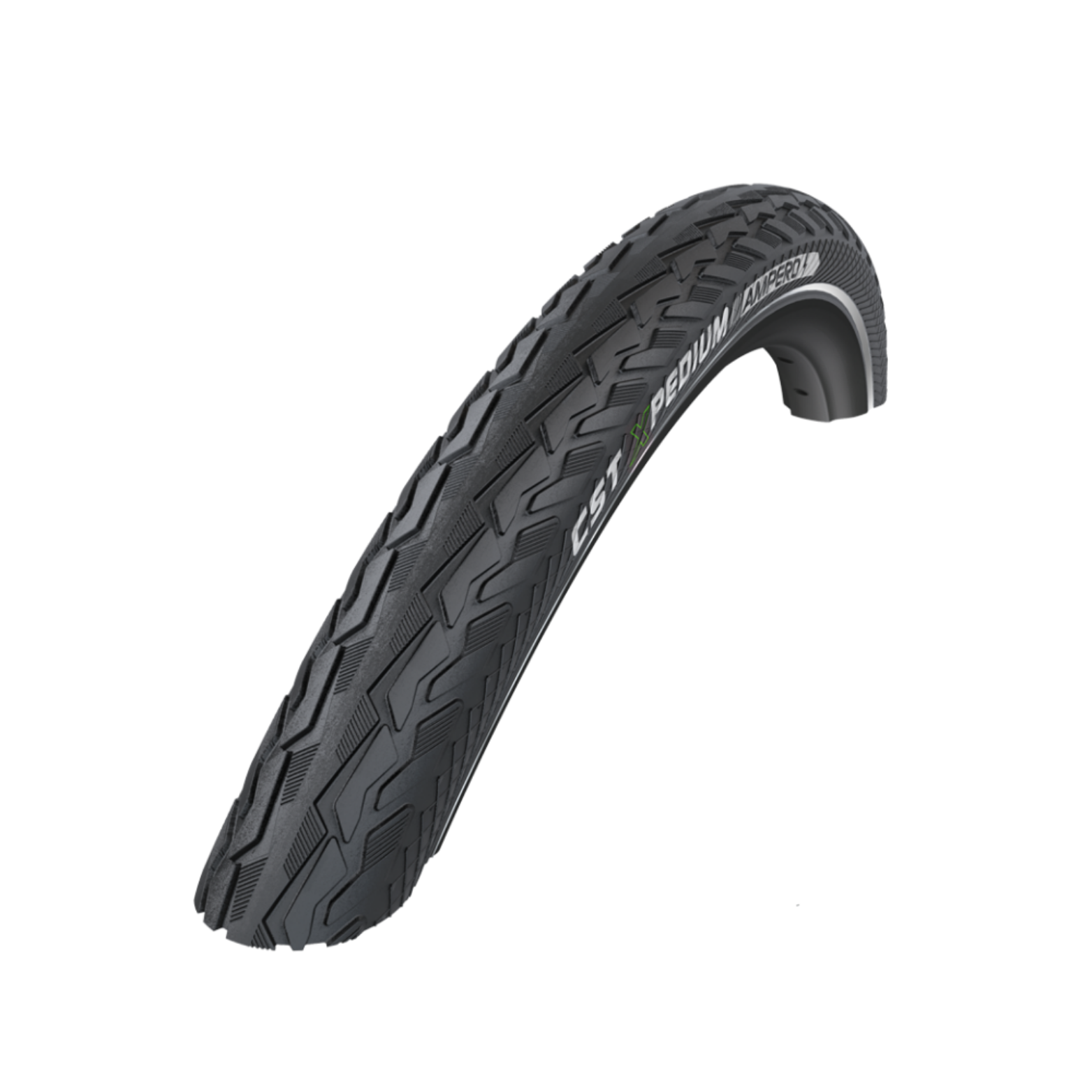 CST Xpedium Ampero (2mm anti-puncture) Black with reflection. 28x1.75, ETRTO 47-622
