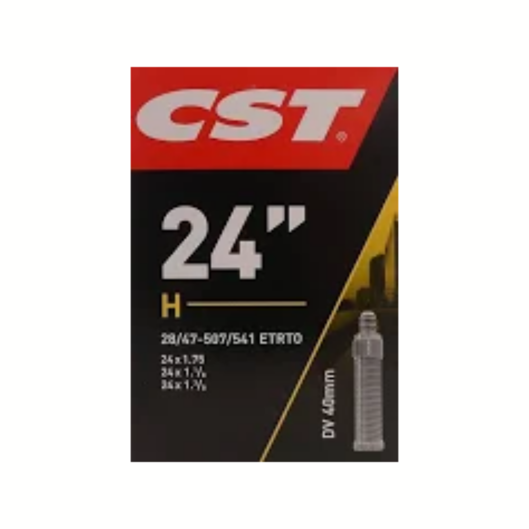 CST Inner Tube 24x1.75 -2.25 24x1 1/8 24x1 3/8 ETRTO 28/47-507/541 Combi, Valve: Dunlop Blitz/Holland 40mm