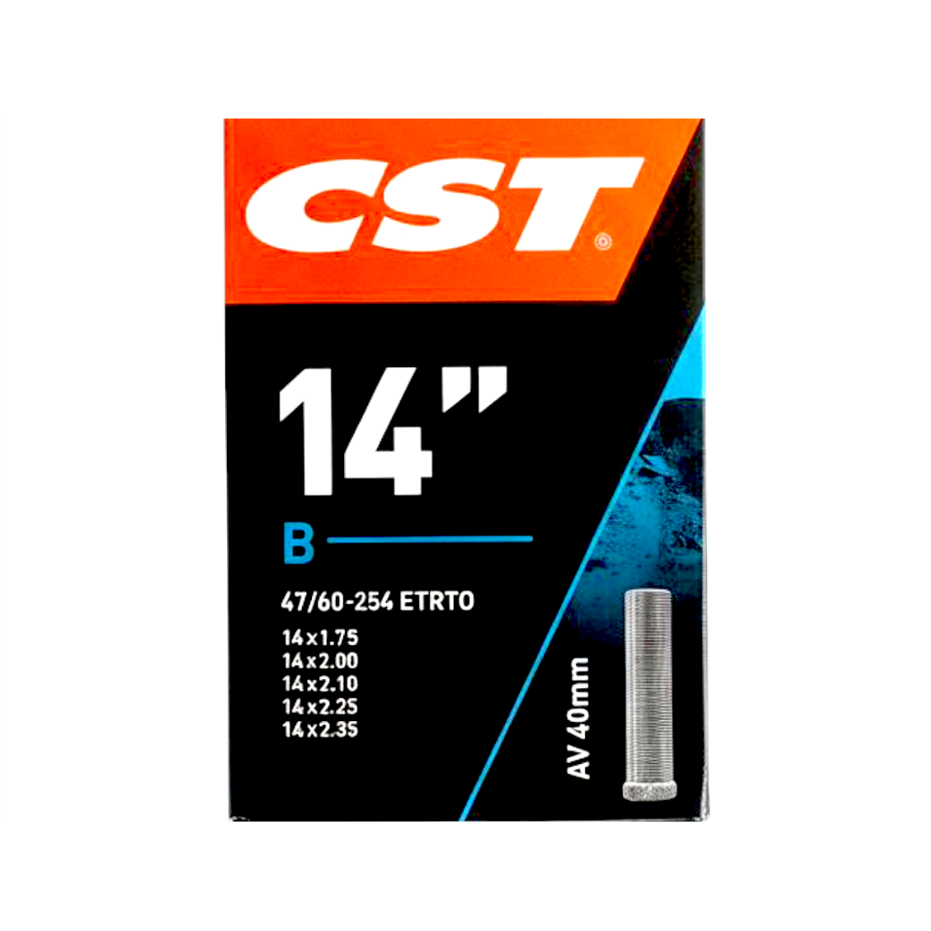CST Inner Tube 14x1.75/2.35 ETRTO 47/62-254, Valve: Car/Schrader 40mm