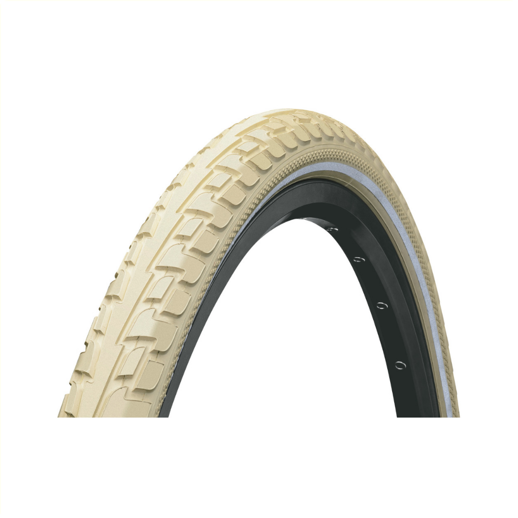 Continental Ride tour tire, cream with reflection, 28x1.60, ETRTO 42-622 (25km/h E-Bike approved)