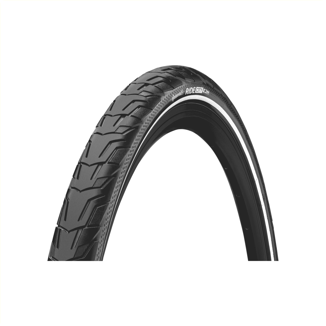 Continental Ride City outer tire, black with reflection, 28x1.75, puncture protection,ETRTO 47-622 (25km/h E-Bike approved)