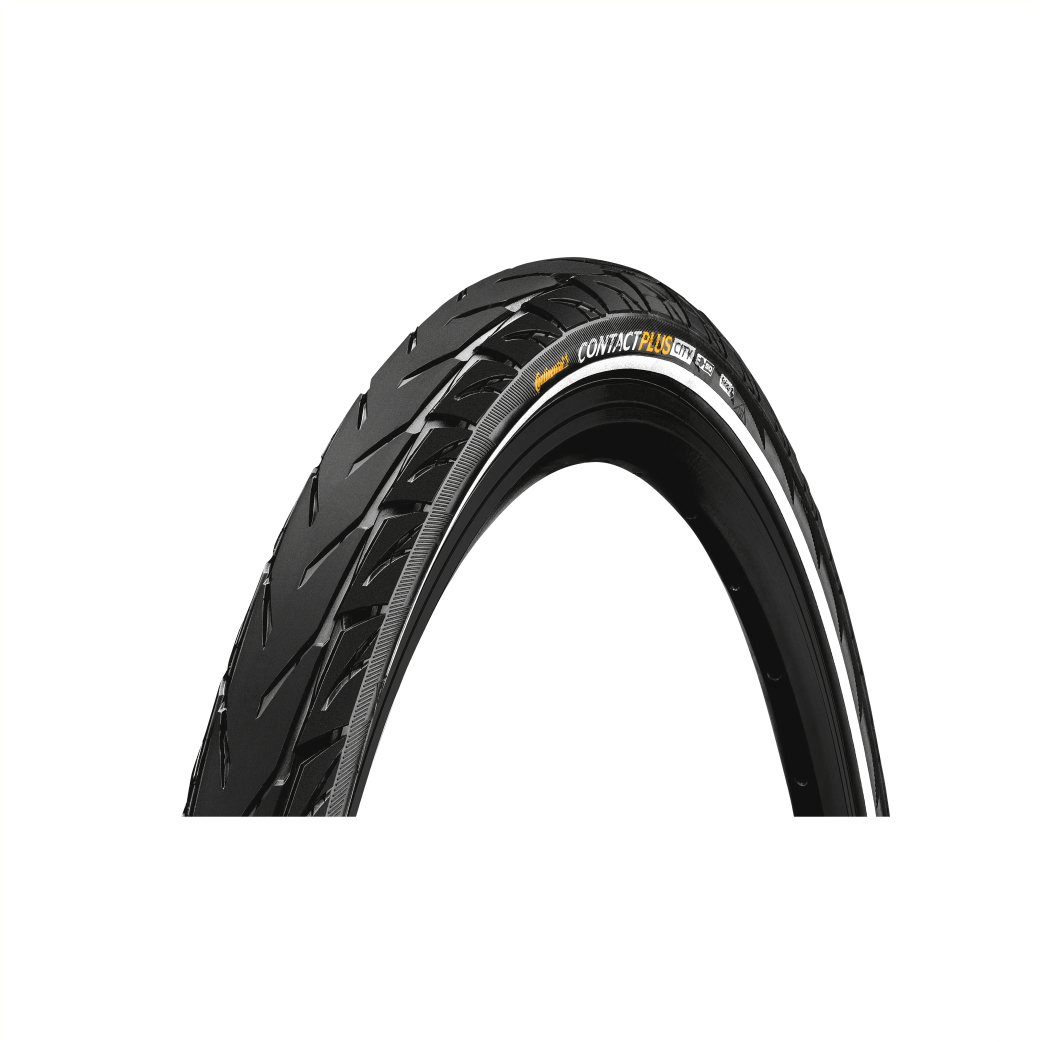 Continental Contact Plus tire, Black with reflection, 28x1.75, ETRTO 47-622 (50km/h E-Bike approved) level 7