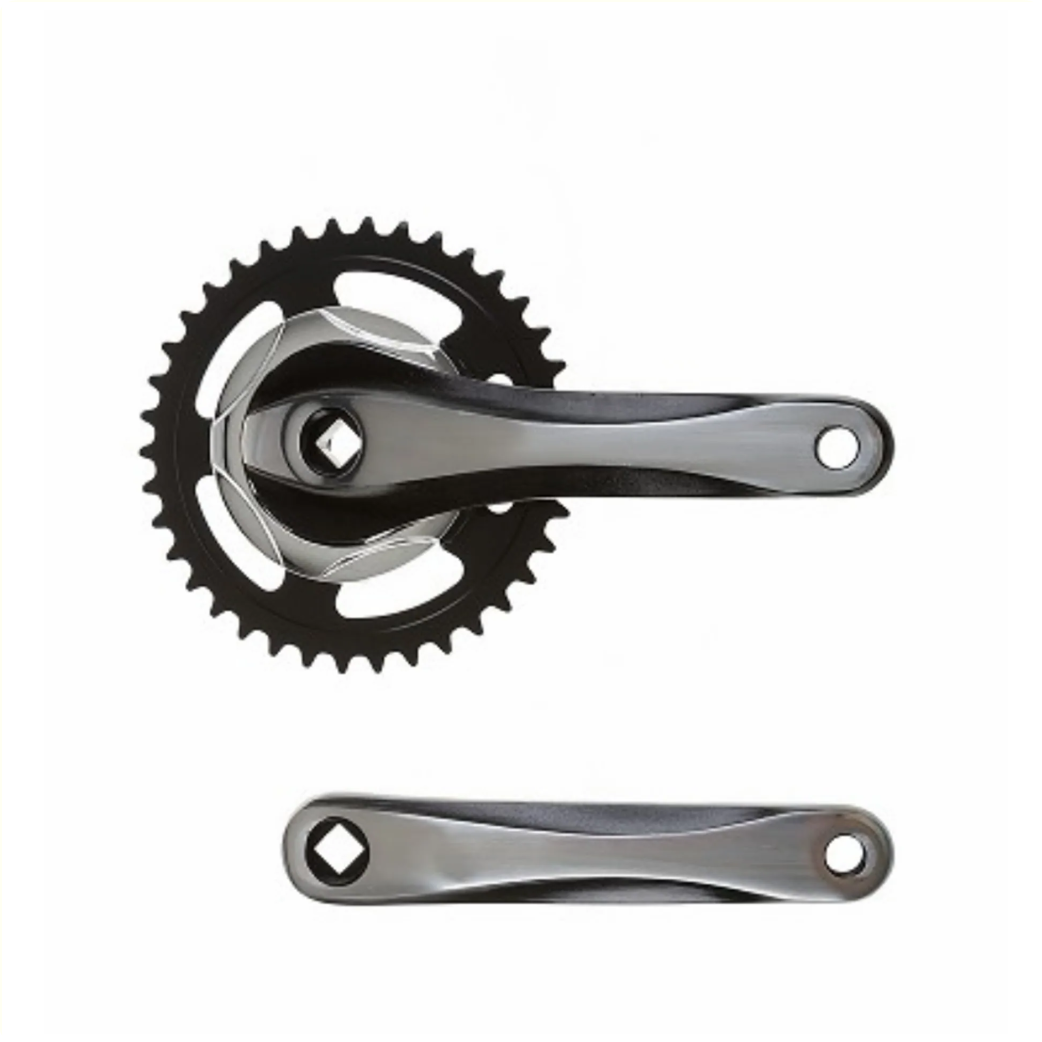 FALKX 2 Tone Crankset 38T black-silver