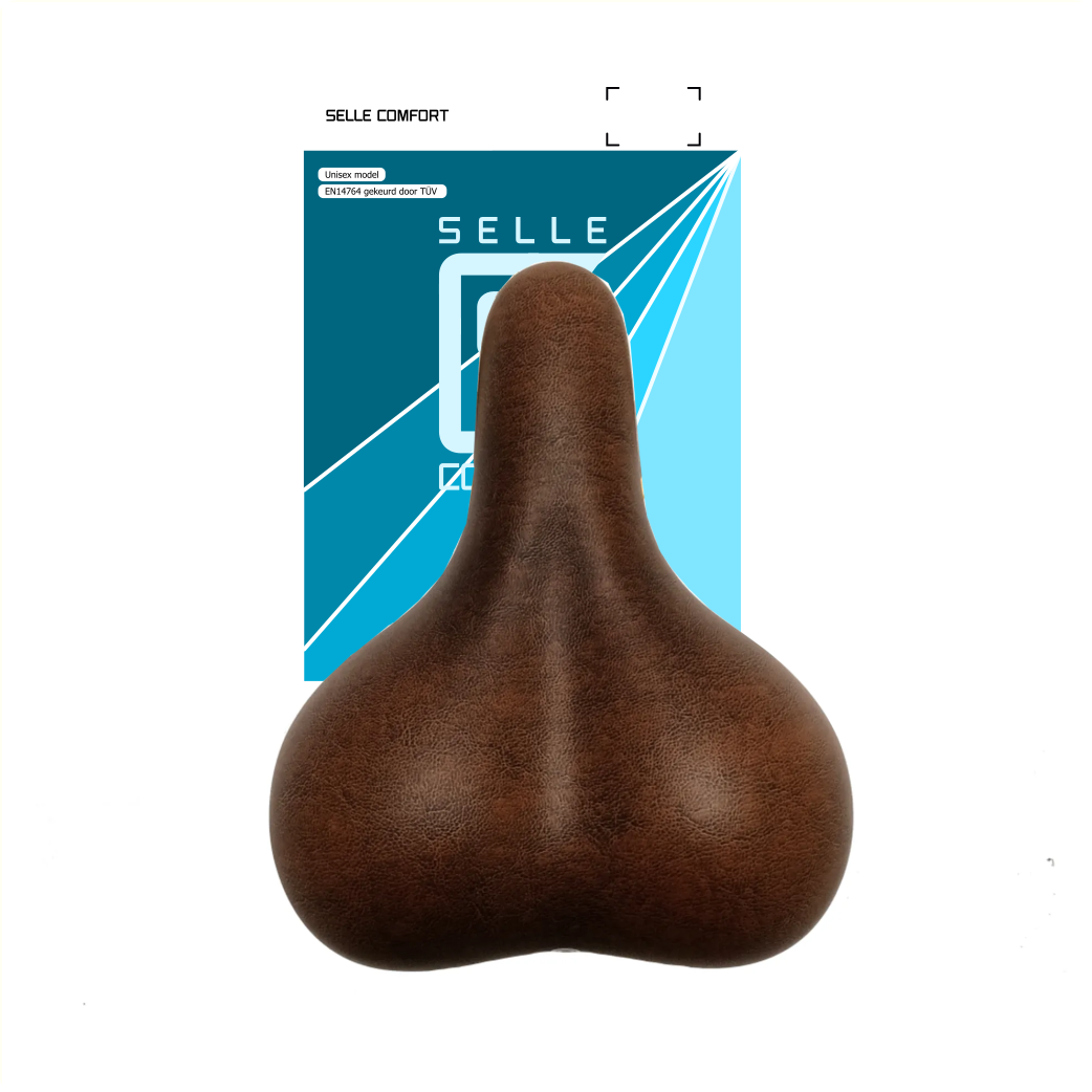 Selle Comfort saddle City brown, without strap
