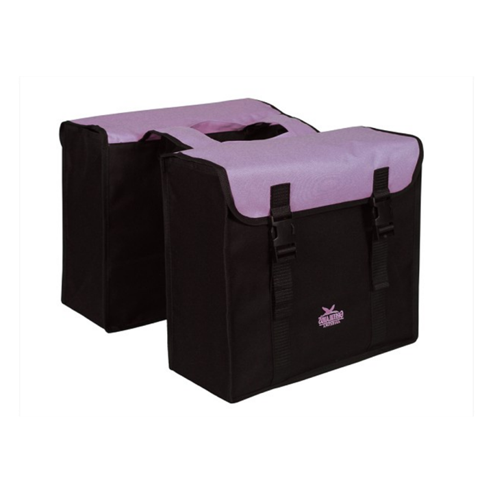 Greenlands double bag, black-purple