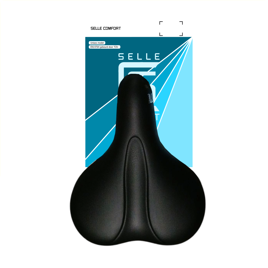 Selle Comfort saddle E-Bike Soft medium black, without strap