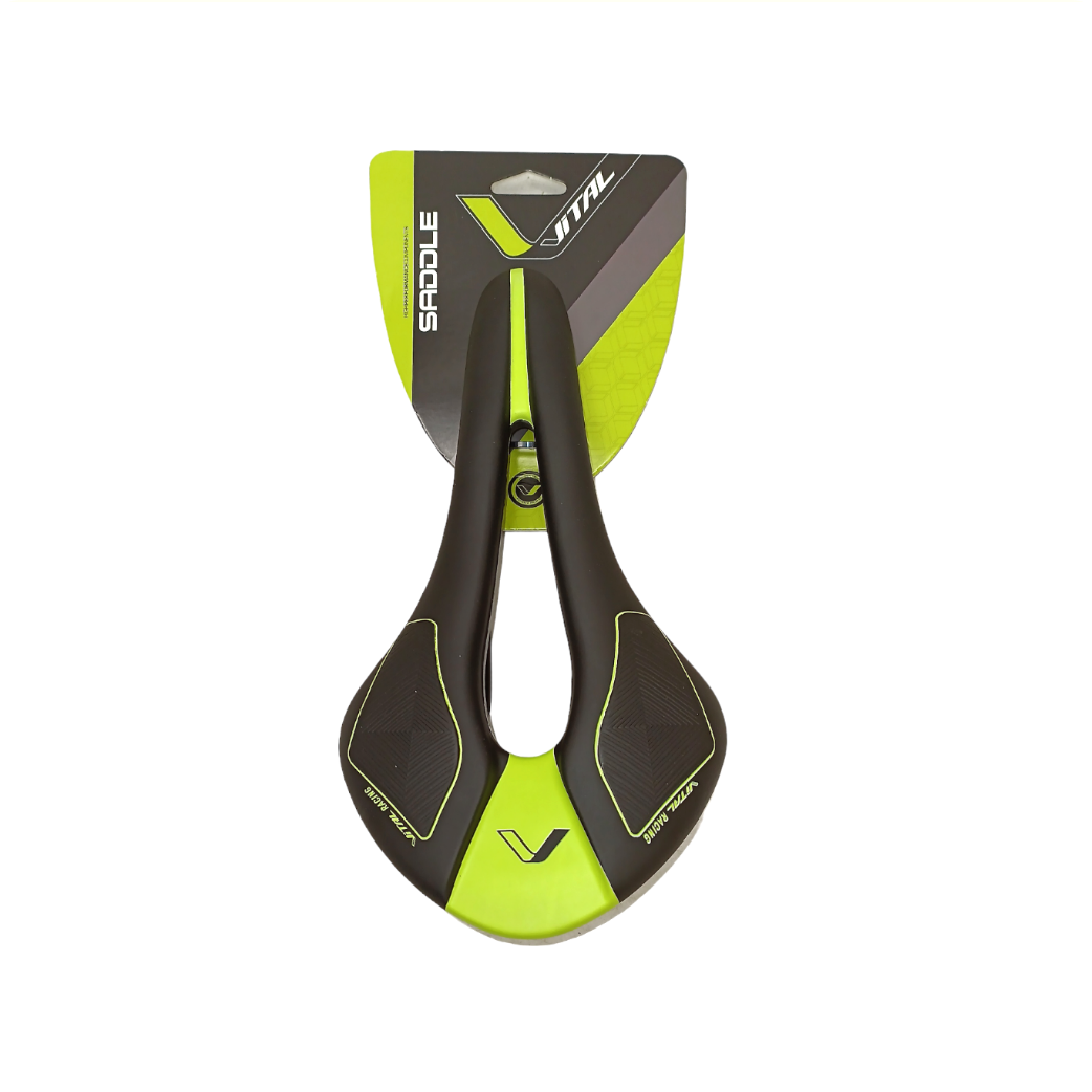 Saddle Race/MTB. Cr-Mo bridge black/green