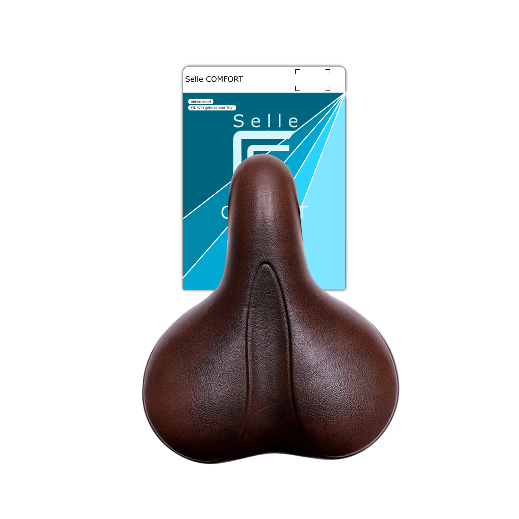 Selle Comfort saddle E-Bike Soft brown, without strap