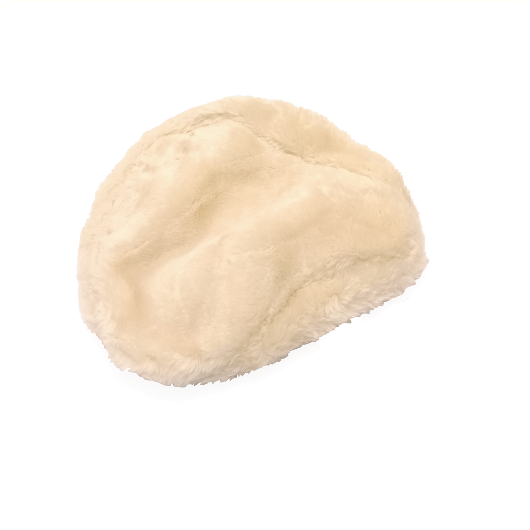 White sheepskin saddle pad