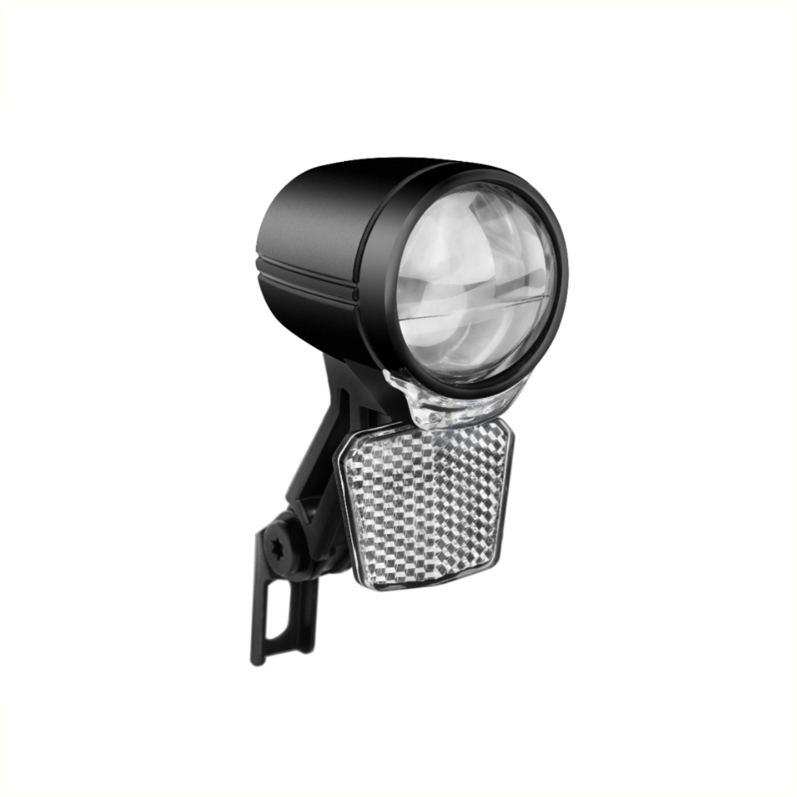 Falkx LED headlight black, 50 Lux E-Bike 6V-48V