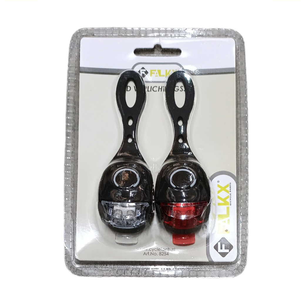 FALKX LED silicone lighting set black Battery