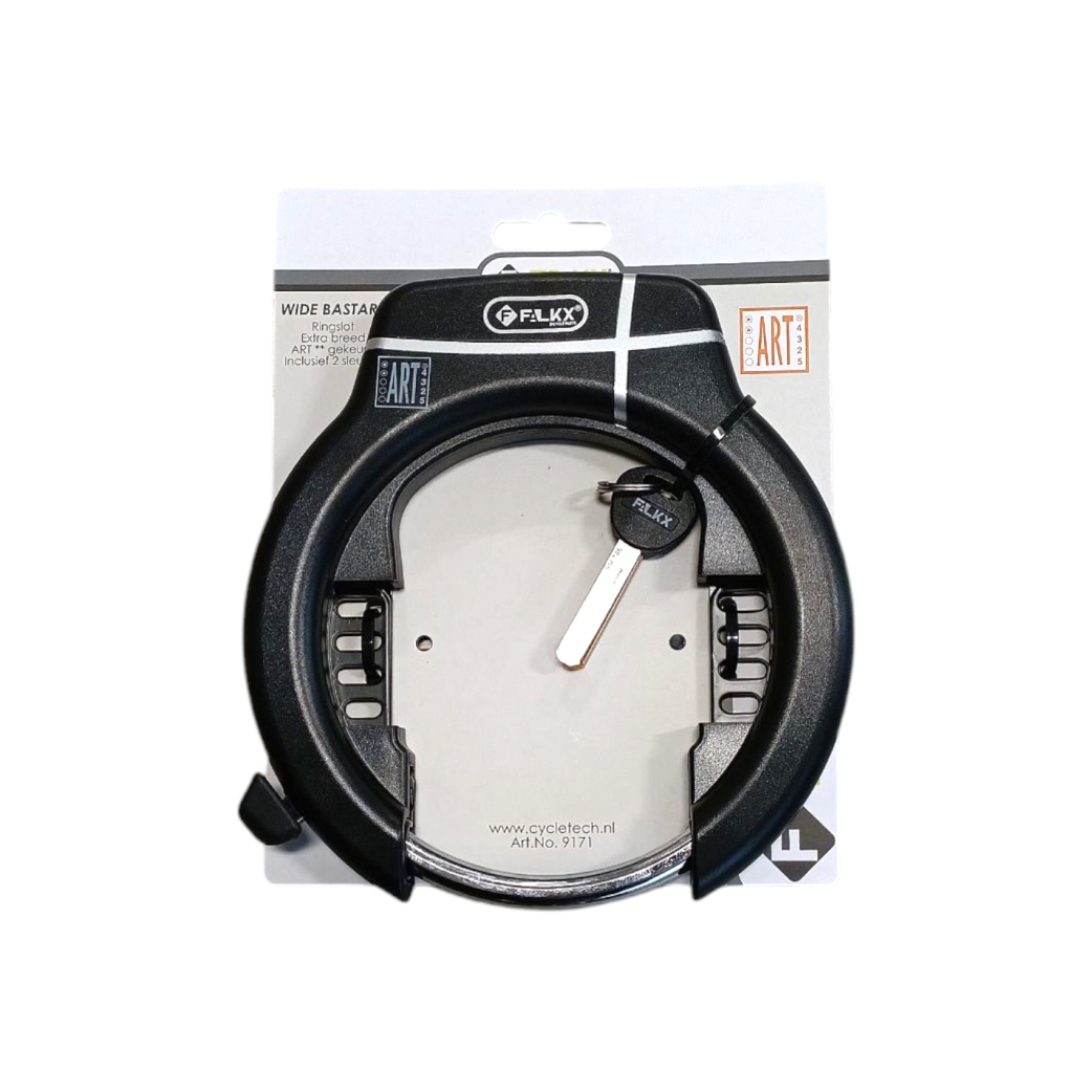 FALKX Wide Bastard Ringslot zwart ART**