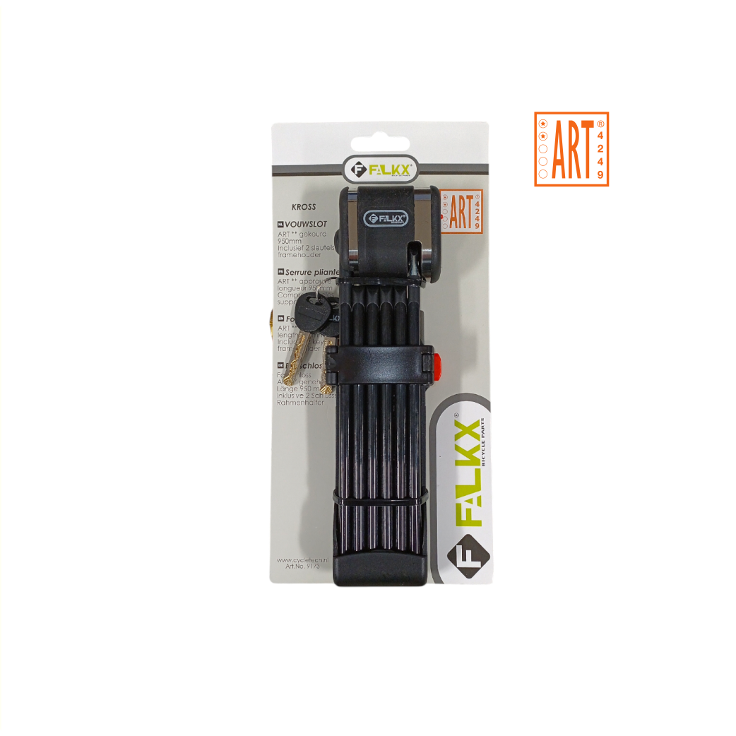 FALKX Kross folding lock 95cm, incl. frame holder. ART**