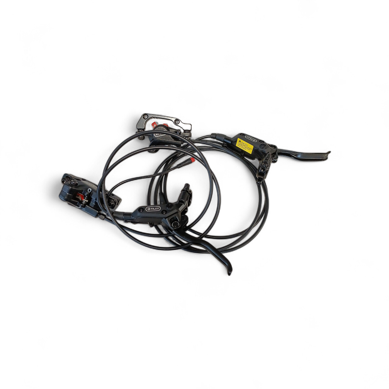 FALKX disc brake set, right 1700mm and left 1000mm cable length.
With power cut-off.