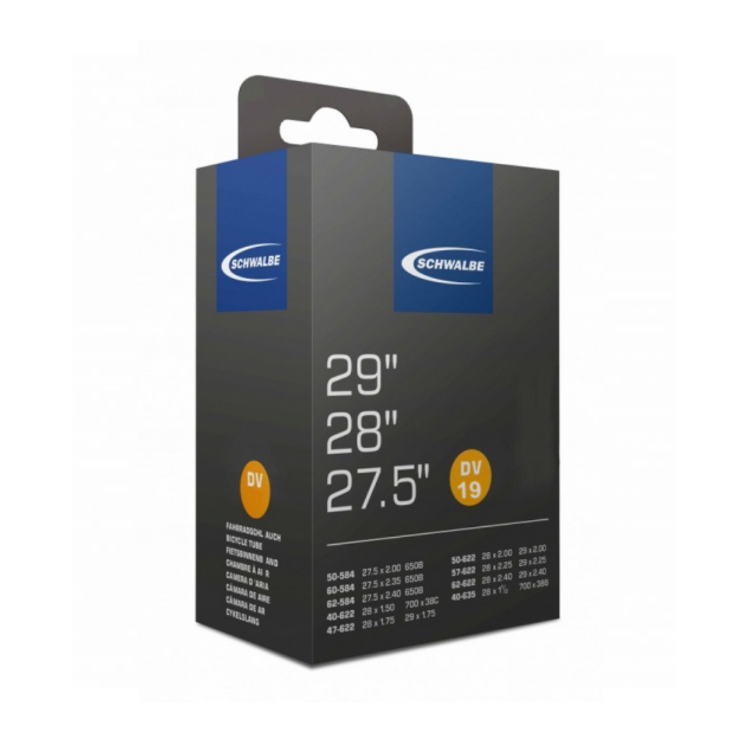 Schwalbe inner tube wide 28x1.50-2.35, ETRTO 40/62-622/635, Dunlop Blitz/Holland DV19 40mm