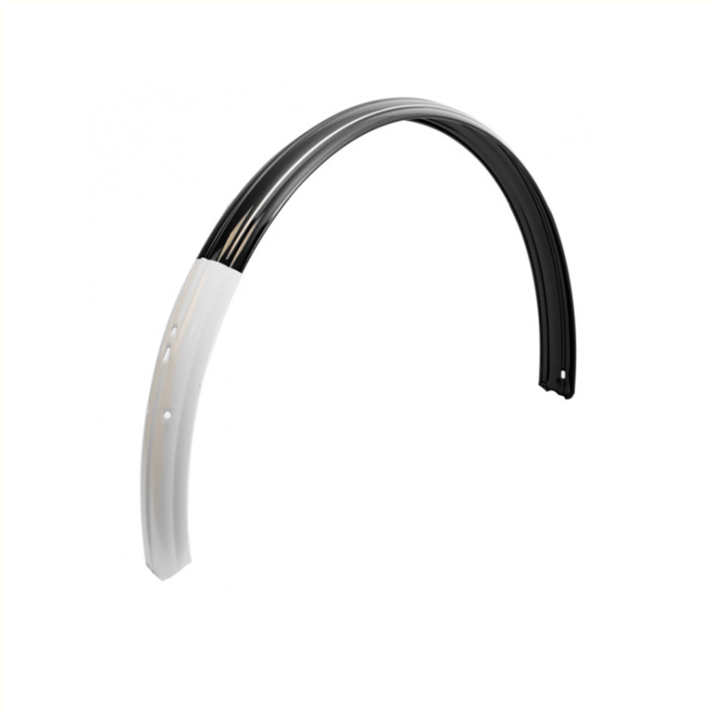 bicycle mudguard, rear. black 28x1 1/2. With gold trim