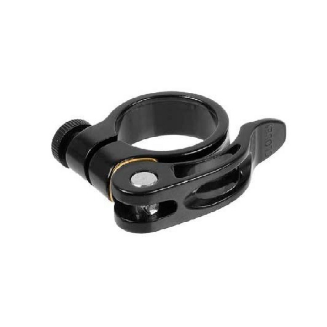 Seat post clamp with quick release 31.8mm Zoom black