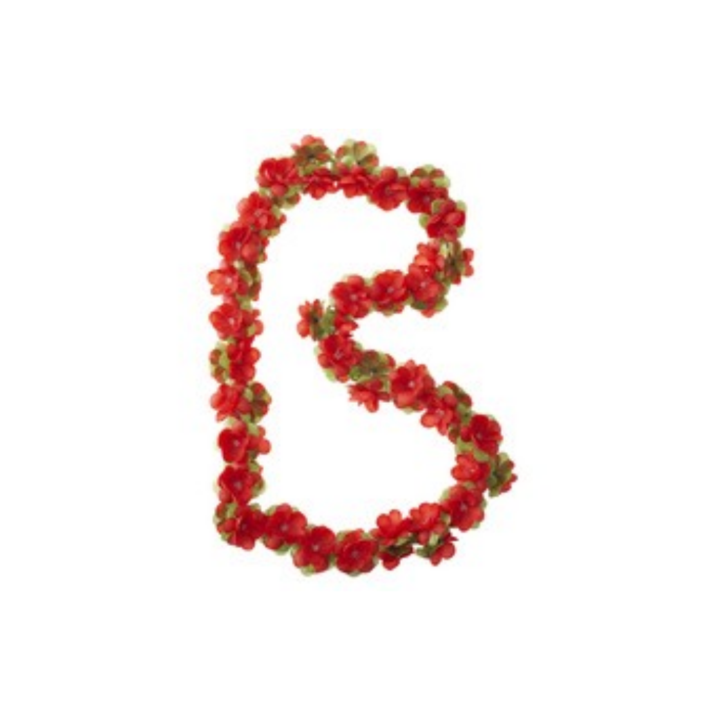 Basil Flower Garland Flower string Red