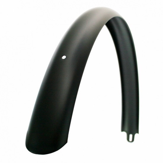 Bicycle mudguard, rear. wide, matt black, including for transport bicycles