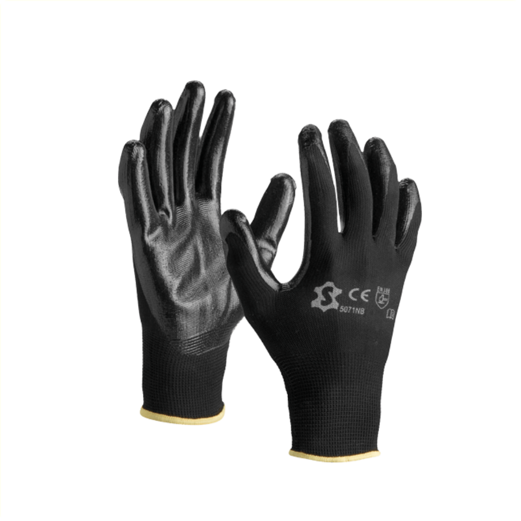 Gloves Nitrile Polyester size 8/L