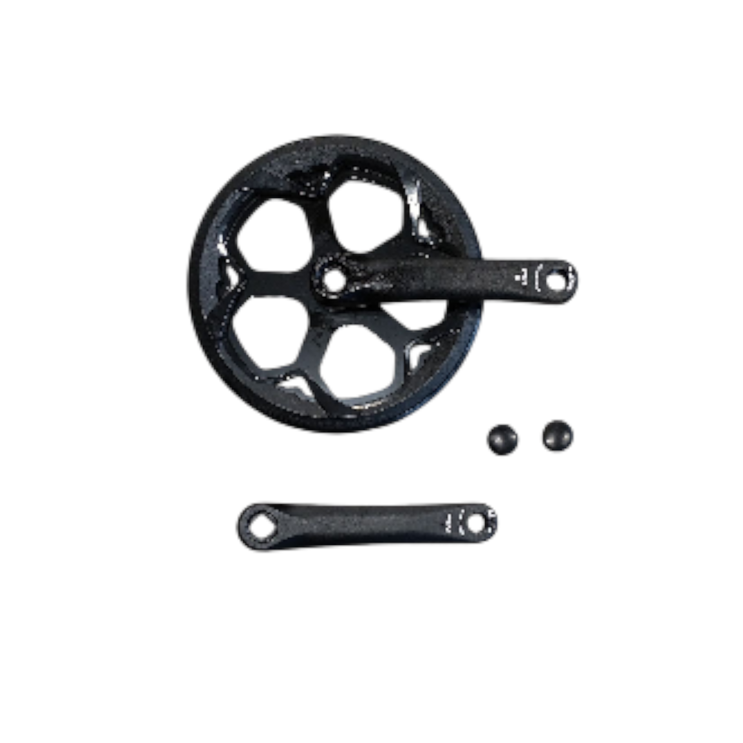 Ouxi Fatbike crankset 46T, crank length 152mm. Black, steel, cotterless