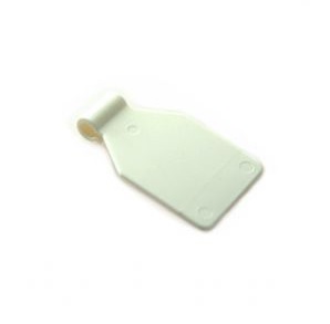 Price shield plastic white for Tego/slatwall hook double closed (art. 4629/4630)