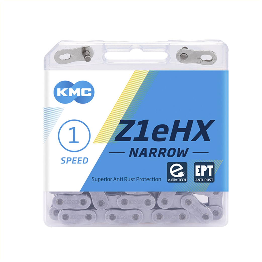 KMC chain Z1eHX EPT narrow 1/2x3/32, anti-rust, 128 L single speed