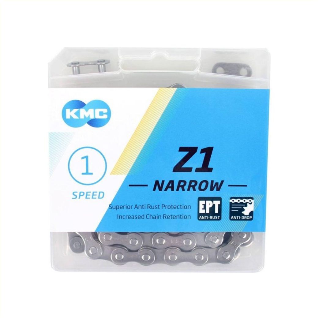 KMC Z1 chain narrow 1/2x3/32, single speed