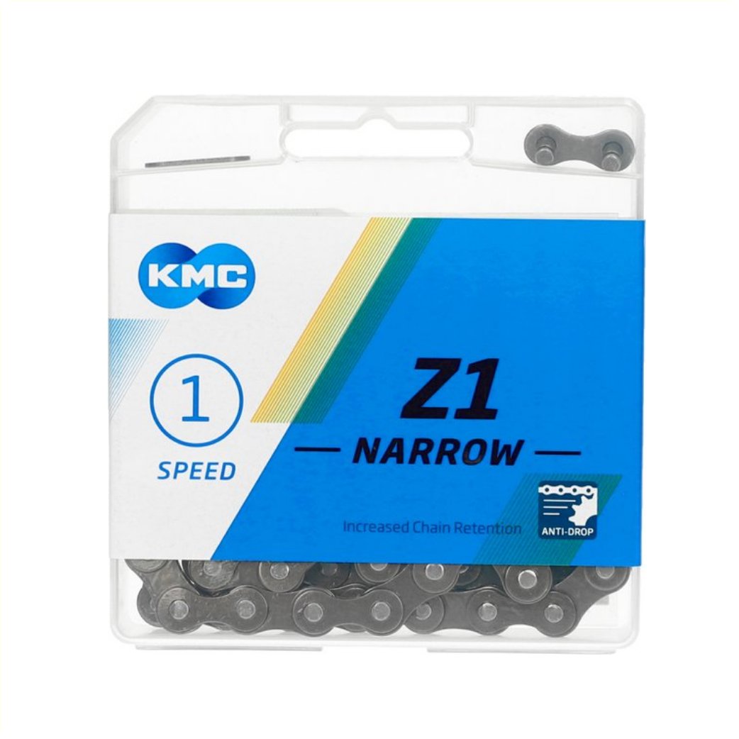 KMC chain Z1 narrow 1/2x3/32, 7.3mm, 112L single speed Brown