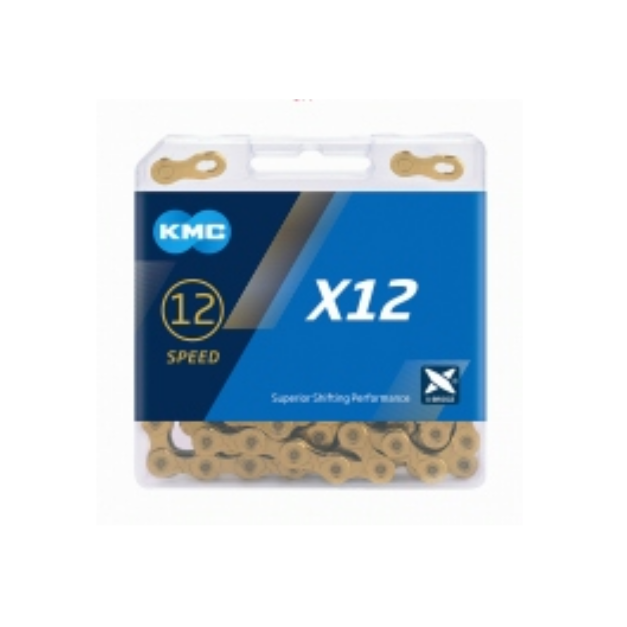 KMC chain X12 GOLD, Ti-Ni, 1/2x1128, 5.2mm, 126 L 12-speed