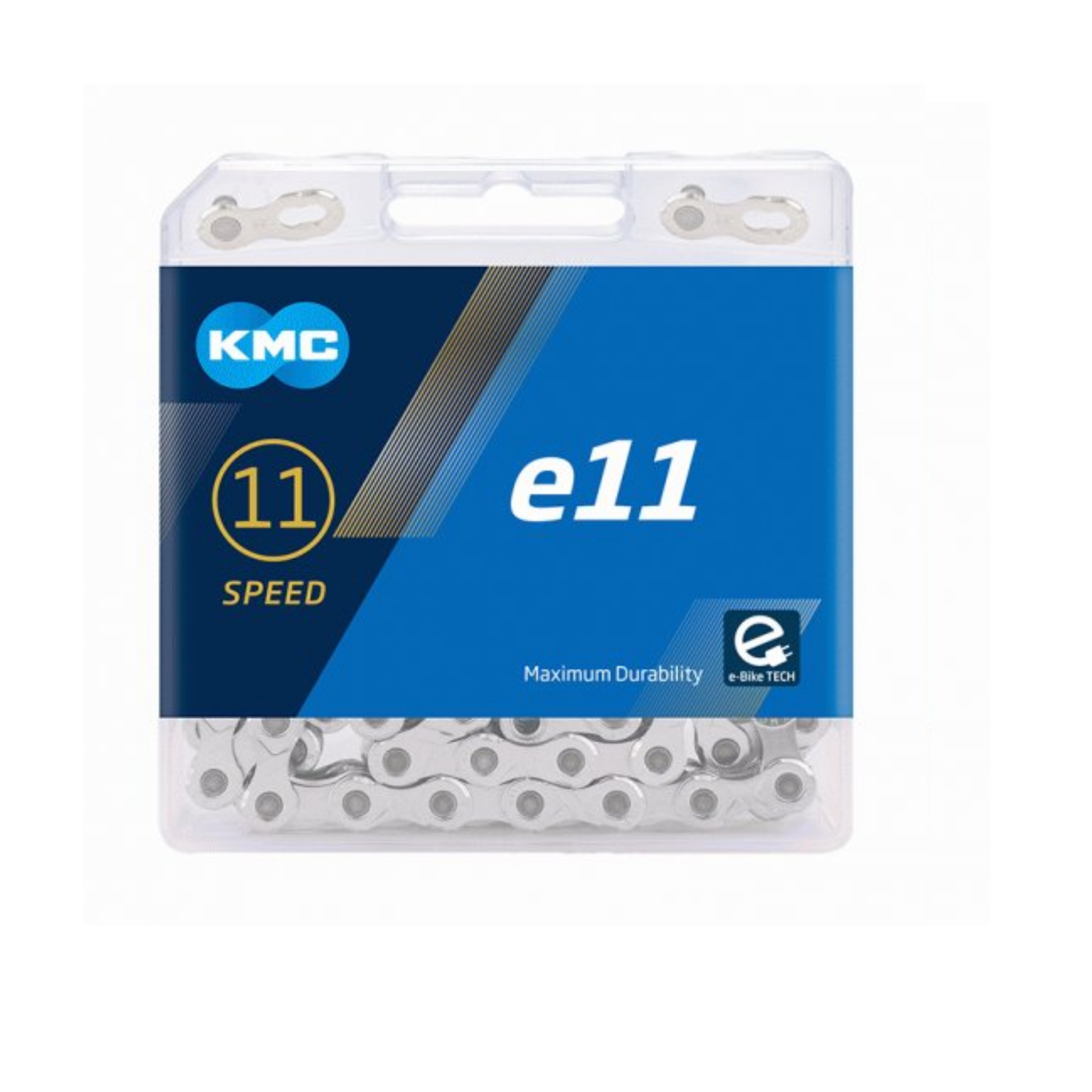 KMC chain e11 silver, 1/2x11/128, 11-speed mid motor e-bike chain